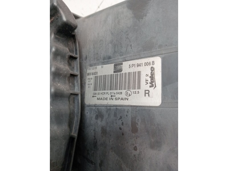 Recambio de faro derecho para seat leon (1p1) 2.0 tdi 16v referencia OEM IAM 5P1941006B 89309820 