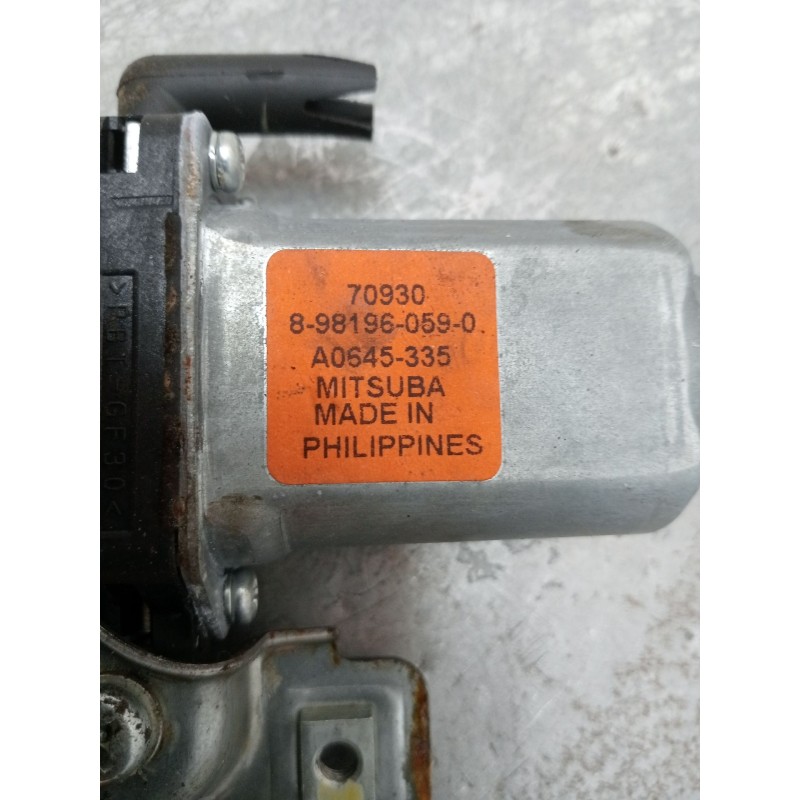 Recambio de elevalunas delantero derecho para isuzu d-max i (tfr, tfs) 3.0 ditd 4x4 (tfs77h) referencia OEM IAM 8981960590 4P A0