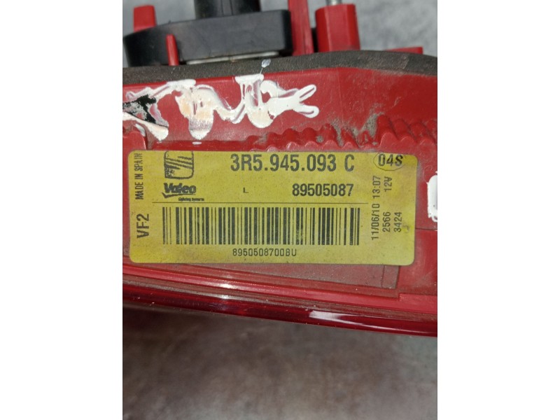 Recambio de piloto trasero izquierdo interior para seat exeo (3r2) 2.0 tdi referencia OEM IAM 89505087 3R5945093C 