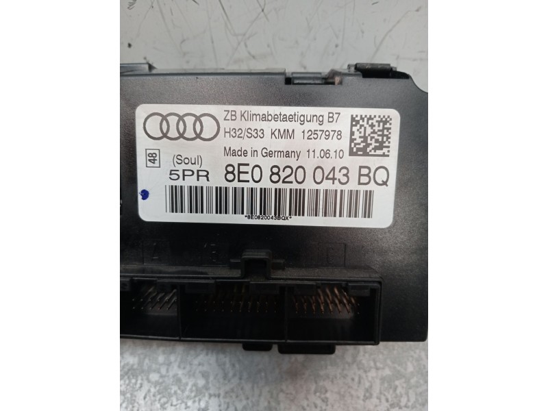 Recambio de mando calefaccion / aire acondicionado para seat exeo (3r2) 2.0 tdi referencia OEM IAM 8E0820043BQ 1257978 