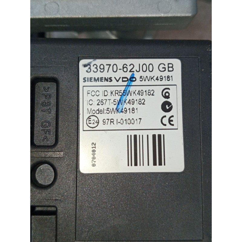 Recambio de conmutador de arranque para suzuki swift iii (mz, ez) 1.3 (rs 413) referencia OEM IAM 3397062J00 5WK49182 