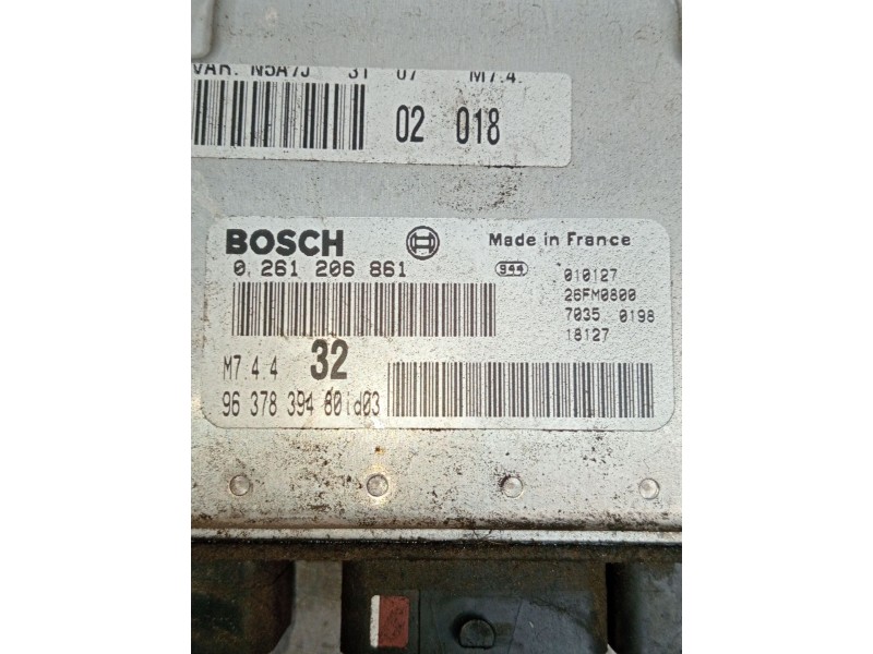 Recambio de centralita motor uce para peugeot 306 (7b, n3, n5) 1.6 referencia OEM IAM 0261206861 96378394 