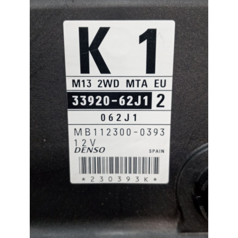 Recambio de centralita motor uce para suzuki swift iii (mz, ez) 1.3 (rs 413) referencia OEM IAM 3392062J12 MB1123000393 