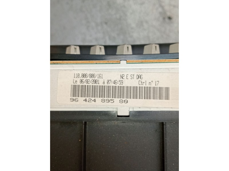 Recambio de cuadro instrumentos para peugeot 306 (7b, n3, n5) 1.6 referencia OEM IAM 9642489580 110008808161 