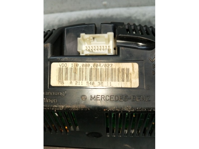 Recambio de cuadro instrumentos para mercedes-benz clase e (w211) e 270 cdi (211.016) referencia OEM IAM 110080004027 A211540361