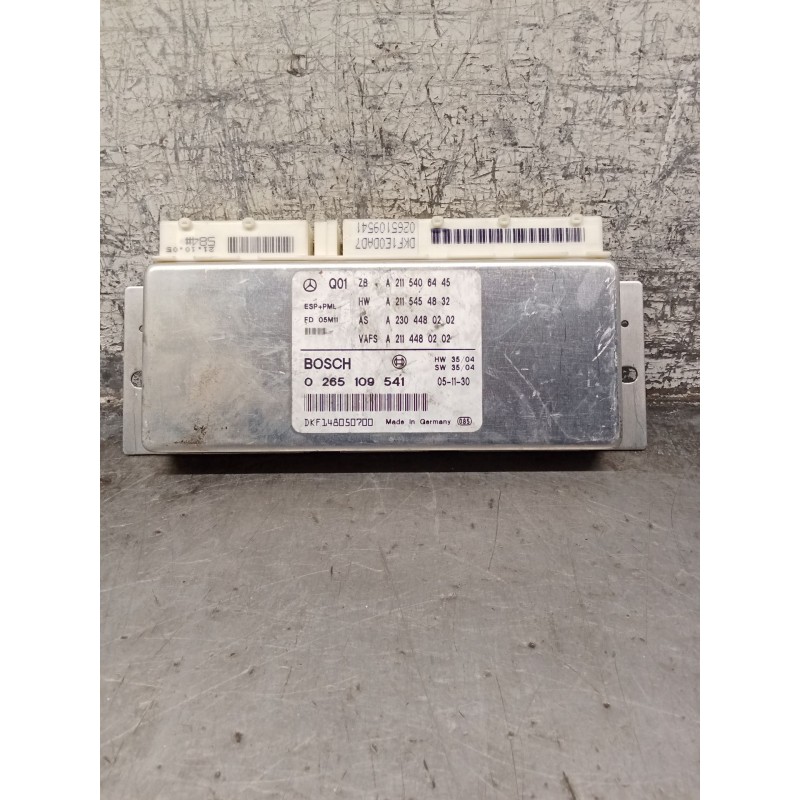 Recambio de modulo electronico para mercedes-benz clase cls (w219) 3.0 cdi cat referencia OEM IAM 0265109541 a2116406445 BOSCH
