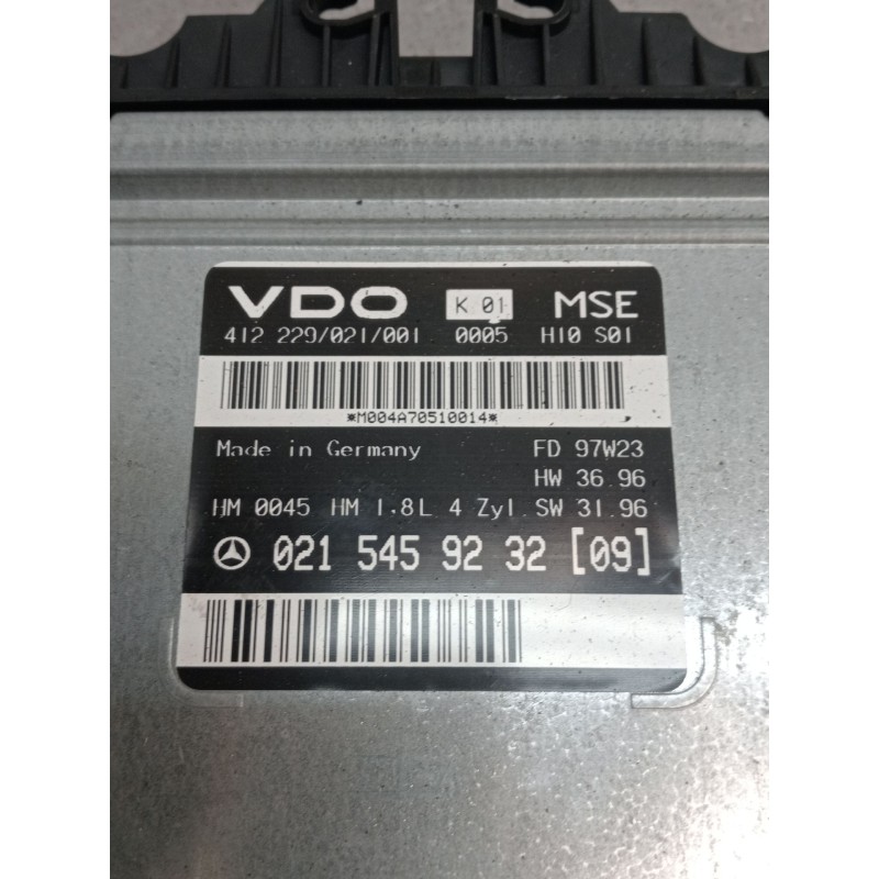 Recambio de centralita motor uce para mercedes-benz clase c (w202) c 180 (202.018) referencia OEM IAM 0215459232  