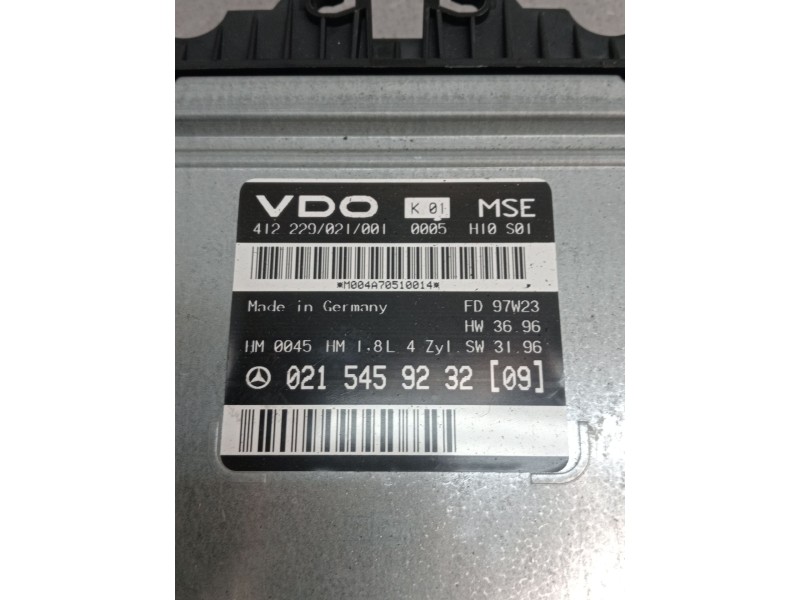 Recambio de centralita motor uce para mercedes-benz clase c (w202) c 180 (202.018) referencia OEM IAM 0215459232  
