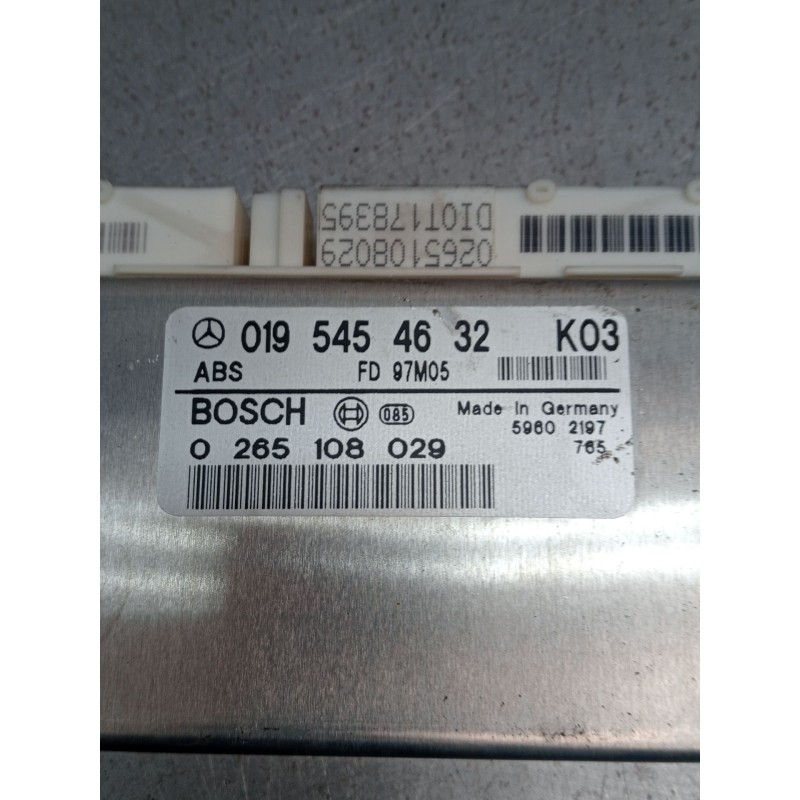 Recambio de centralita abs para mercedes-benz clase c (w202) c 180 (202.018) referencia OEM IAM 0265108029 0195454632 