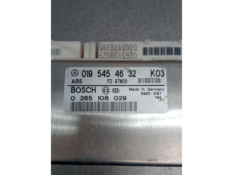 Recambio de centralita abs para mercedes-benz clase c (w202) c 180 (202.018) referencia OEM IAM 0265108029 0195454632 