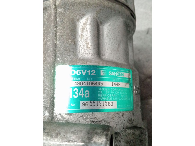 Recambio de compresor aire acondicionado para peugeot 307 sw (3h) 1.6 hdi 110 referencia OEM IAM 9655191580  