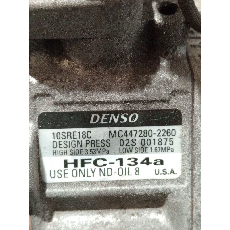 Recambio de compresor aire acondicionado para honda civic ix (fk) 1.6 i-dtec (fk3) referencia OEM IAM 4472802260  