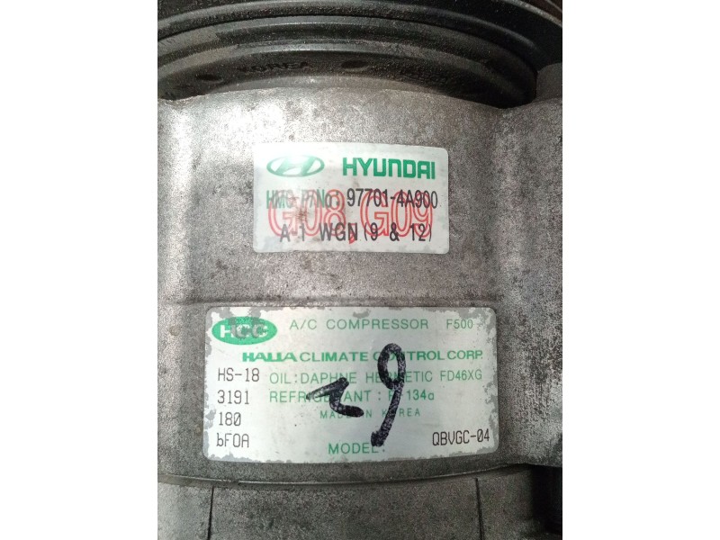 Recambio de compresor aire acondicionado para hyundai h-1 furgoneta (a1) 2.5 crdi referencia OEM IAM 977014A900  