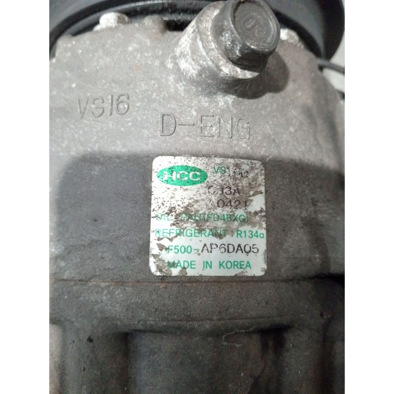 Recambio de compresor aire acondicionado para kia cee´d sw (ed) 2.0 crdi 140 referencia OEM IAM F500AP6DA05  