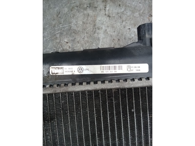 Recambio de radiador agua para volkswagen golf v berlina (1k1) gt sport referencia OEM IAM 1K0121251BN  