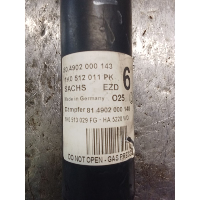 Recambio de amortiguador trasero derecho para volkswagen golf v berlina (1k1) gt sport referencia OEM IAM 1K0512011PK  