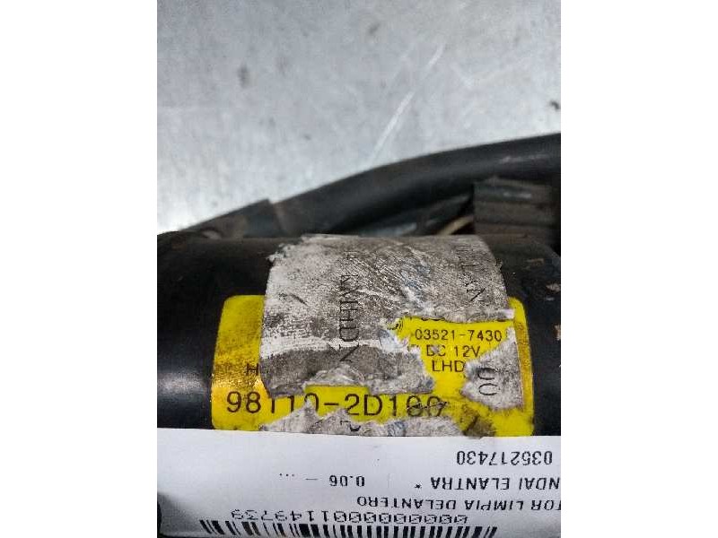 Recambio de motor limpia delantero para hyundai elantra referencia OEM IAM 035217430 981102DF100 