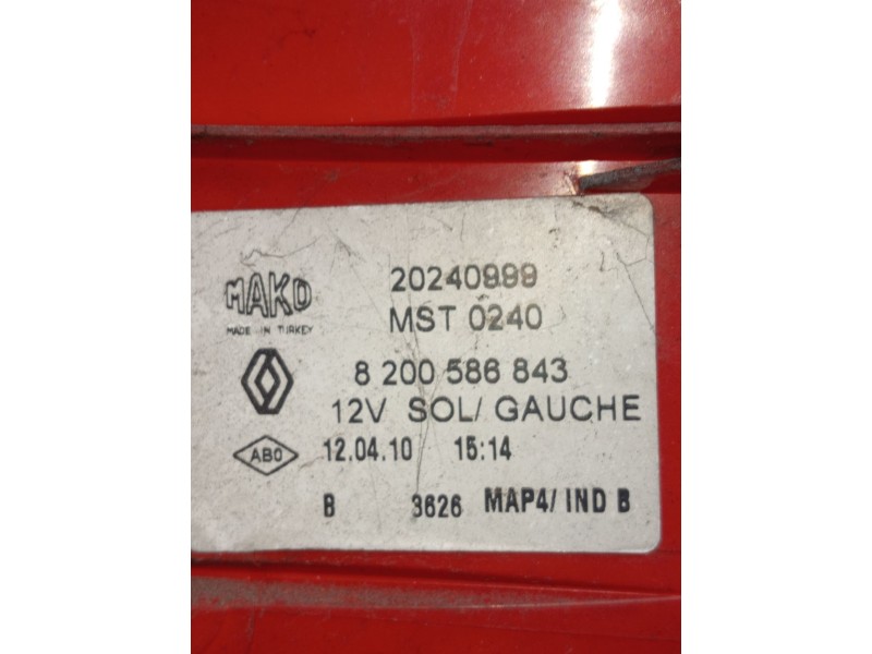 Recambio de piloto trasero izquierdo para renault clio grandtour dynamique referencia OEM IAM 8200586843 20240999 