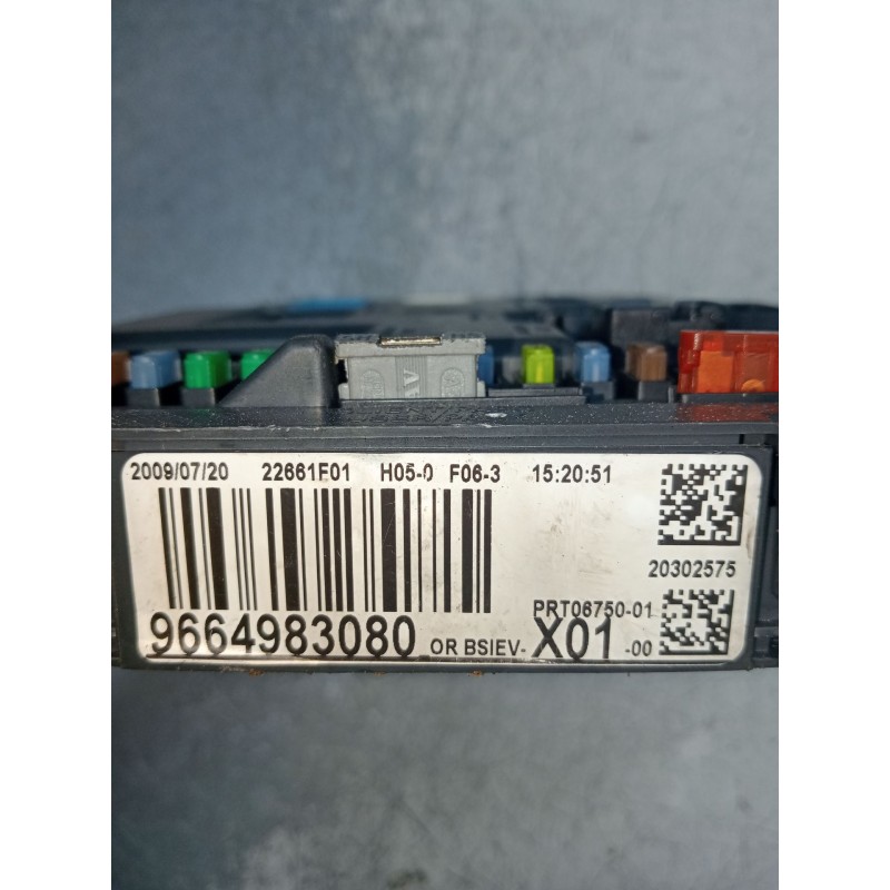 Recambio de caja reles / fusibles para peugeot 207/207+ (wa_, wc_) 1.4 hdi referencia OEM IAM 9664983080  