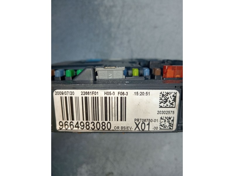 Recambio de caja reles / fusibles para peugeot 207/207+ (wa_, wc_) 1.4 hdi referencia OEM IAM 9664983080  