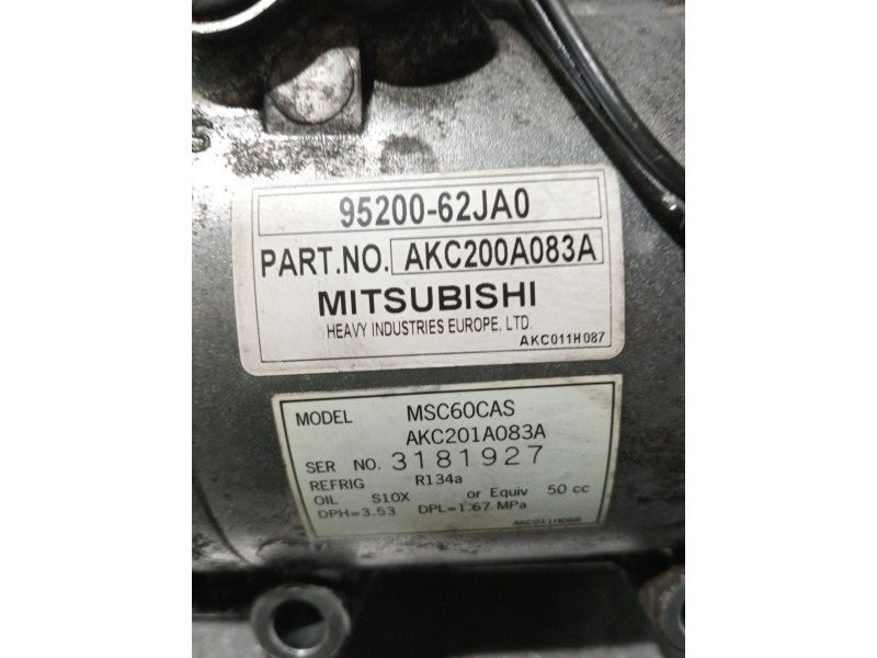 Recambio de compresor aire acondicionado para suzuki swift iii (mz, ez) 1.3 (rs 413) referencia OEM IAM 9520062JA0 AKC200A083A 