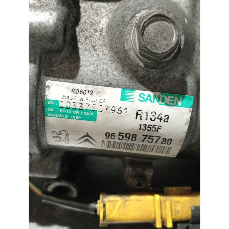 Recambio de compresor aire acondicionado para peugeot 207/207+ (wa_, wc_) 1.4 hdi referencia OEM IAM 9659875780 1355F 