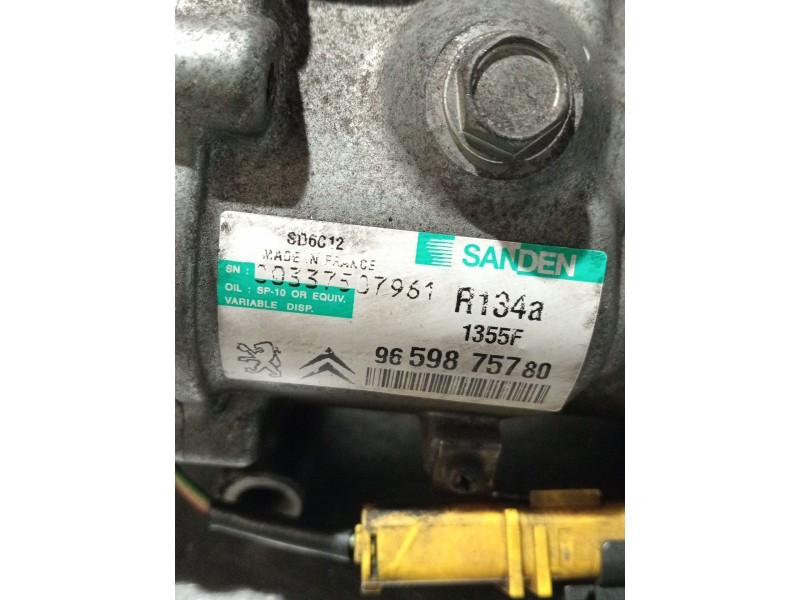 Recambio de compresor aire acondicionado para peugeot 207/207+ (wa_, wc_) 1.4 hdi referencia OEM IAM 9659875780 1355F 