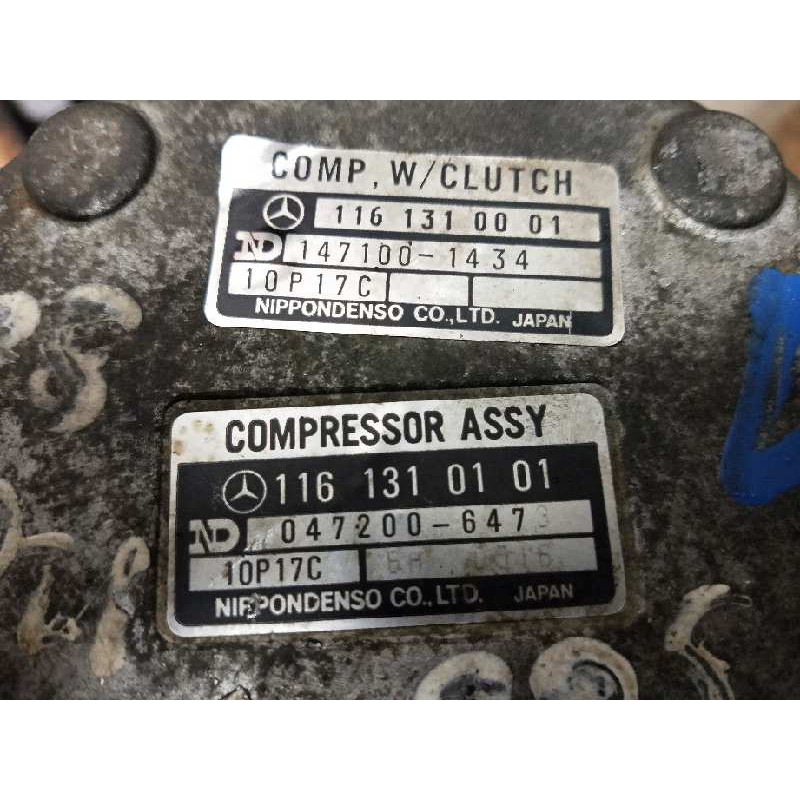 Recambio de compresor aire acondicionado para mercedes clase s (w126) berlina+coupe 5.6 v8 referencia OEM IAM 0472006473 1161310