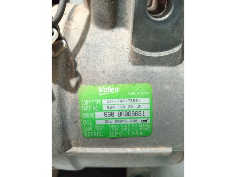 Recambio de compresor aire acondicionado para ssangyong kyron 2.0 xdi 4x4 referencia OEM IAM 6641300015  