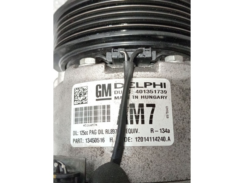 Recambio de compresor aire acondicionado para opel astra j sedán 1.6 cdti (69) referencia OEM IAM 13450516 401351739 