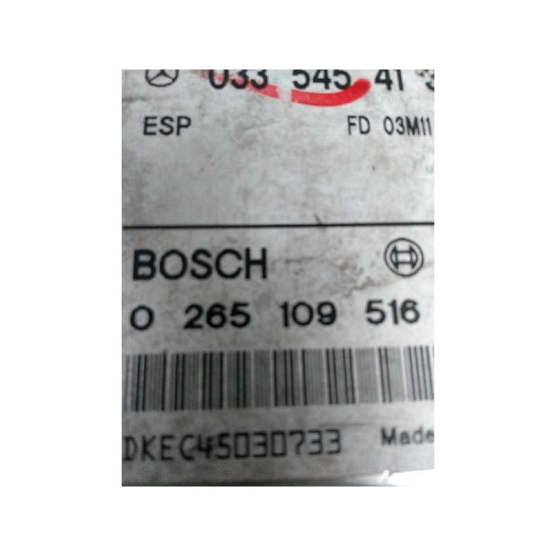 Recambio de centralita asr para mercedes clase e (w211) berlina 2.2 cdi cat referencia OEM IAM 0265109516 0335454132 