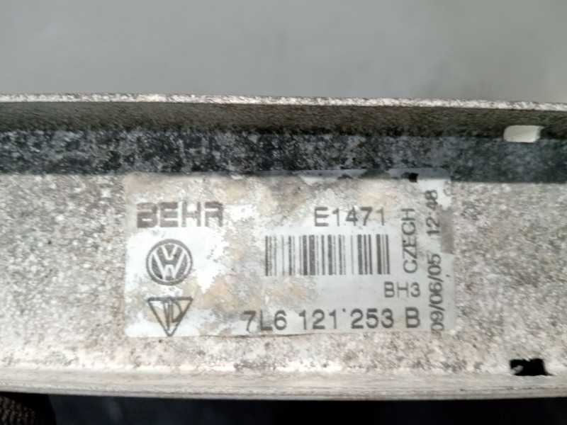 Recambio de radiador agua para volkswagen touareg (7la) tdi v6 referencia OEM IAM 7L6121253B  