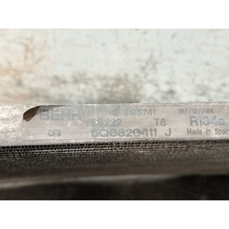Recambio de condensador / radiador aire acondicionado para seat cordoba (6l2) 1.9 tdi referencia OEM IAM 6Q0820411 0195741 
