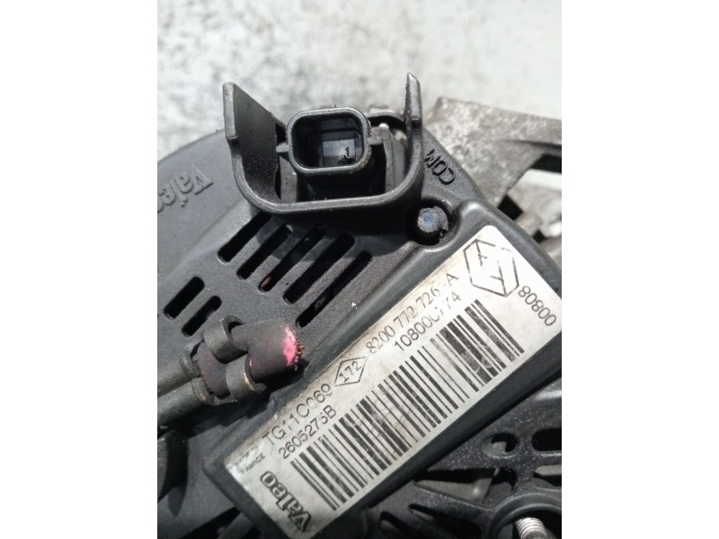 Recambio de alternador para renault megane ii (bm0/1_, cm0/1_) 1.5 dci (bm1e, cm1e) referencia OEM IAM 8200772726 2605275B 