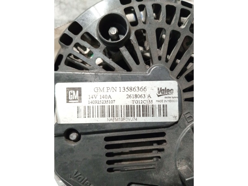 Recambio de alternador para opel astra j sedán 1.6 cdti (69) referencia OEM IAM 13586366 2618063A 
