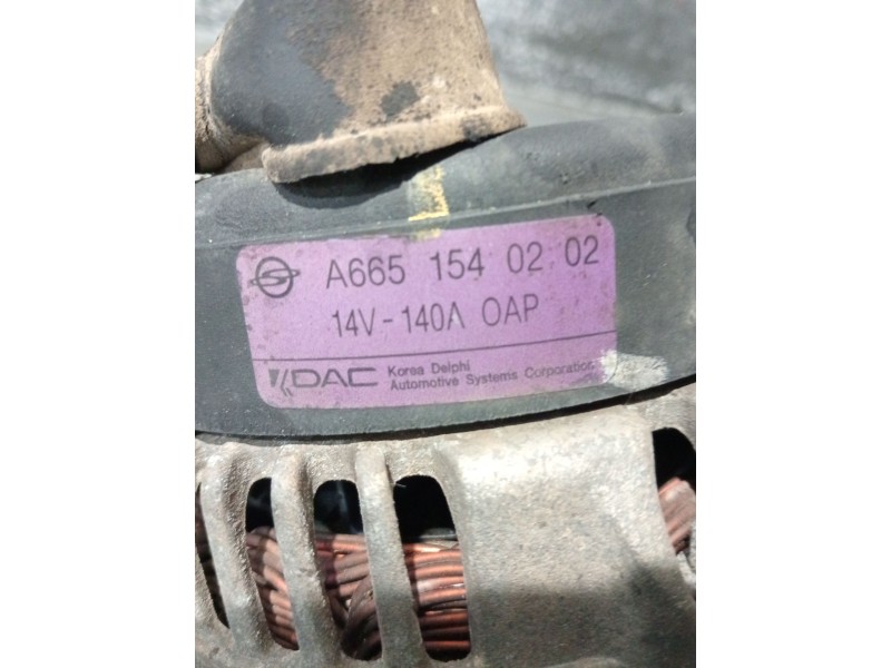 Recambio de alternador para ssangyong kyron 2.0 xdi 4x4 referencia OEM IAM A6651540202  