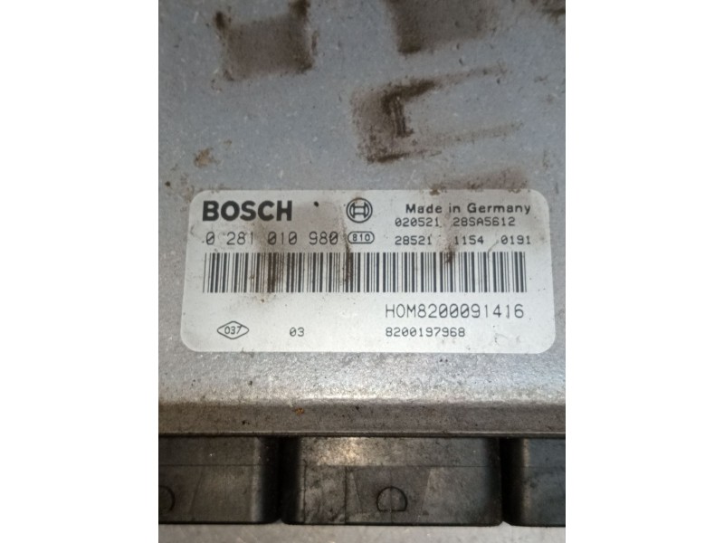 Recambio de centralita motor uce para renault scenic rx4 (ja0) 1.9 dci referencia OEM IAM 0281010980 H0M820091416 