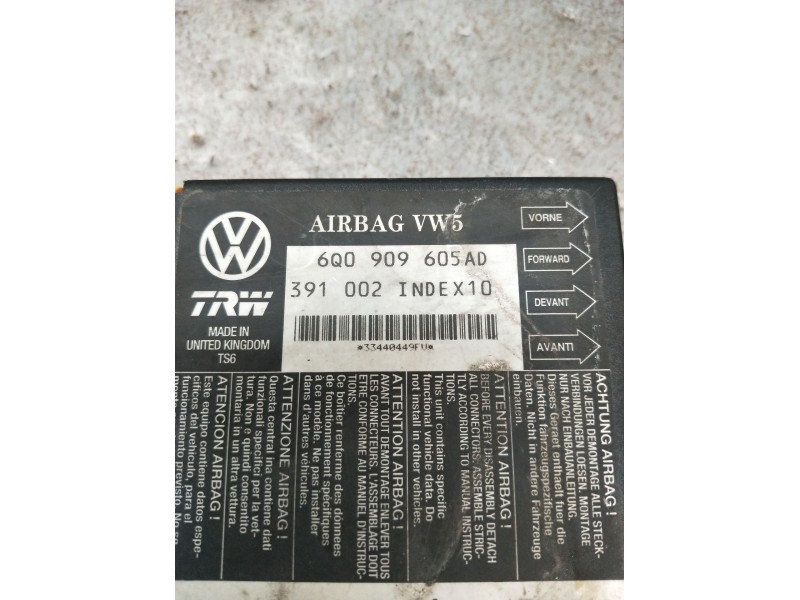 Recambio de kit airbag para seat cordoba (6l2) 1.9 tdi referencia OEM IAM 6Q0909605AD  