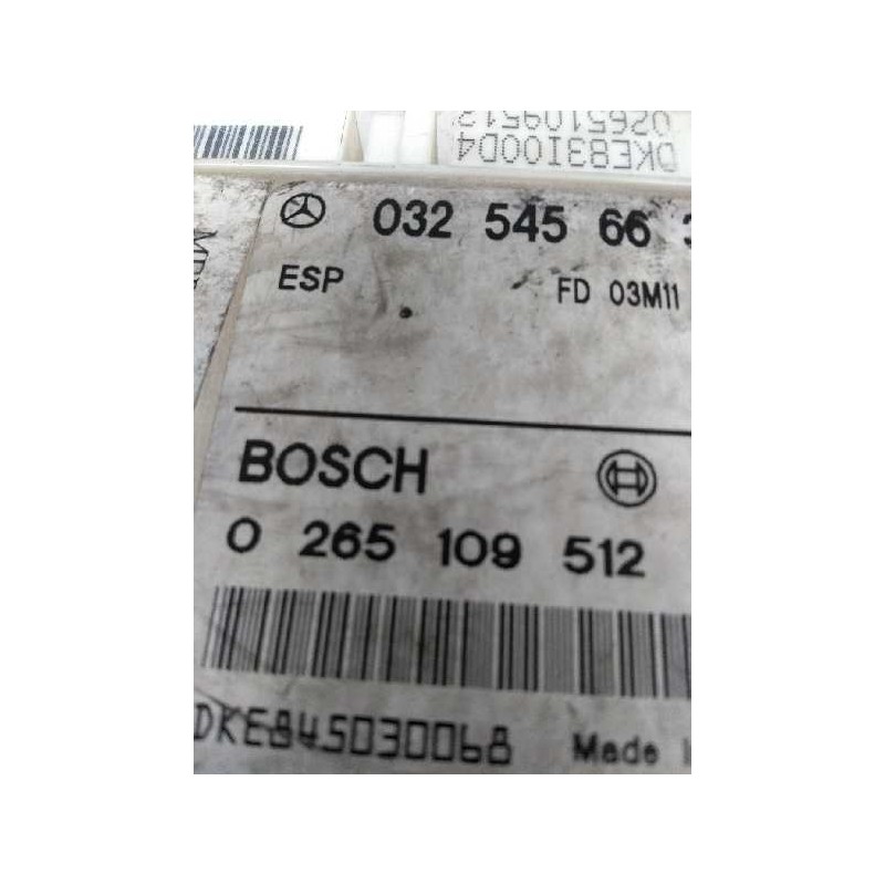 Recambio de centralita abs para mercedes clase e (w211) berlina 2.7 cdi cat referencia OEM IAM 0265109512 0325456632 