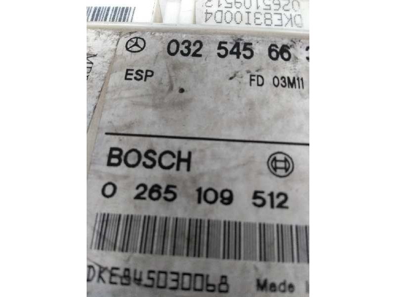 Recambio de centralita abs para mercedes clase e (w211) berlina 2.7 cdi cat referencia OEM IAM 0265109512 0325456632 