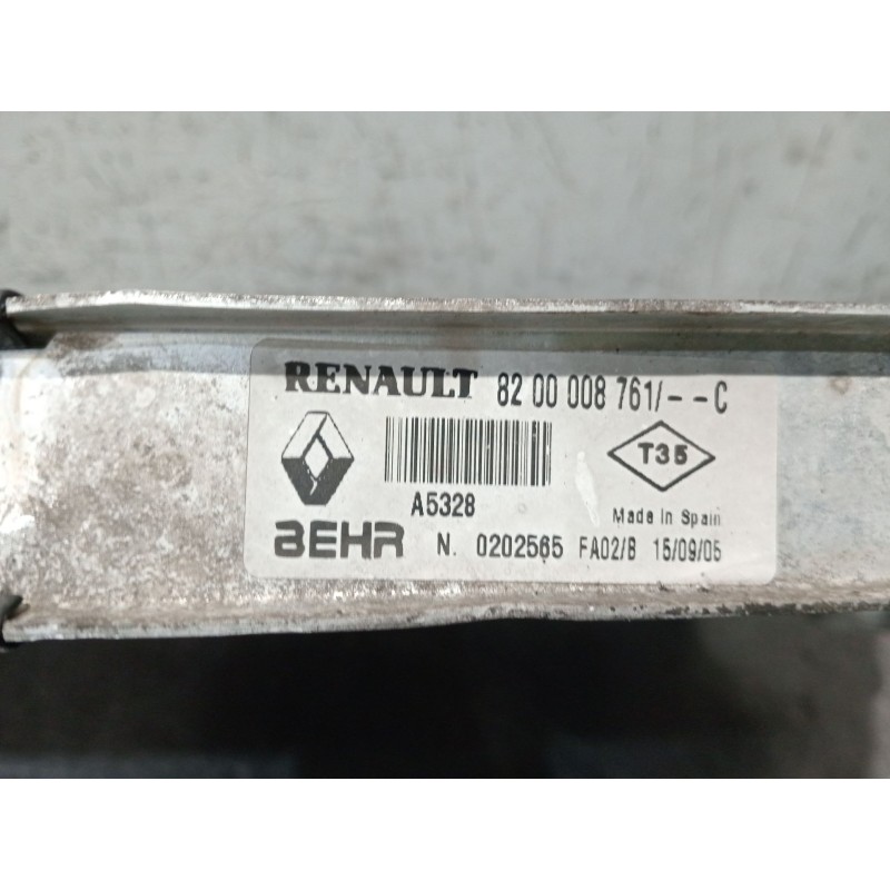 Recambio de intercooler para renault laguna ii grandtour (kg0/1_) 1.9 dci (kg0g) referencia OEM IAM 8200008761  
