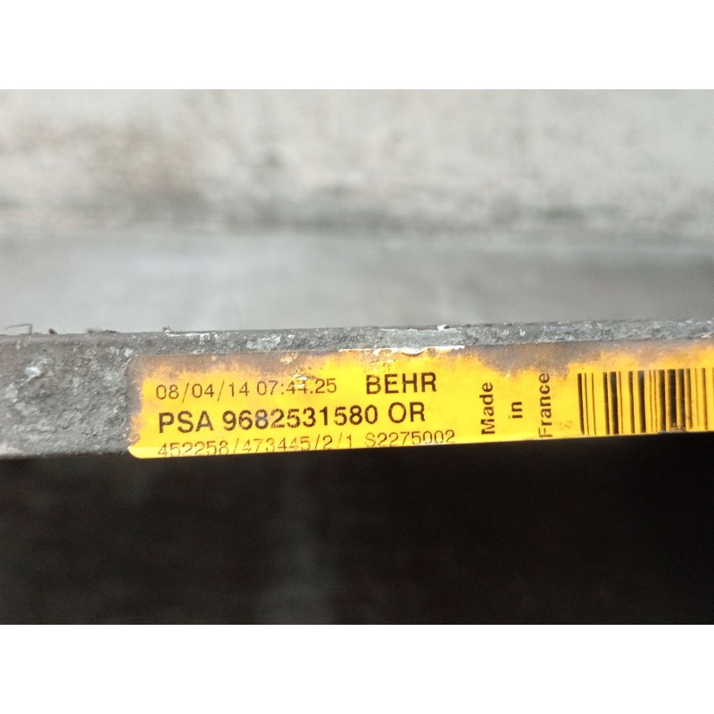 Recambio de condensador / radiador aire acondicionado para peugeot partner tepee 1.6 hdi 90 referencia OEM IAM 9682531580  