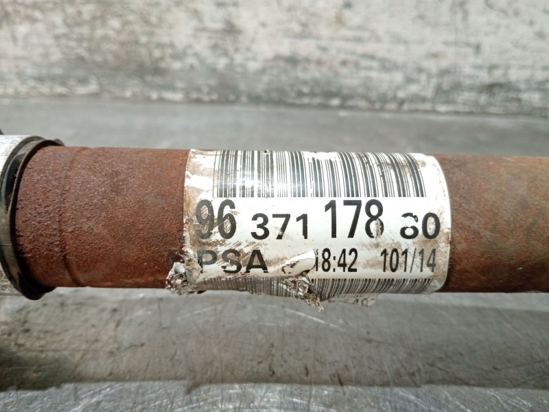 Recambio de transmision delantera derecha para peugeot partner tepee 1.6 hdi 90 referencia OEM IAM 9637117880  