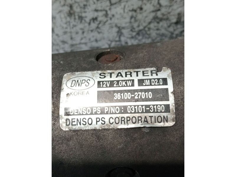 Recambio de motor arranque para hyundai santa fé ii (cm) 2.2 crdi referencia OEM IAM 3610027010 031013190 
