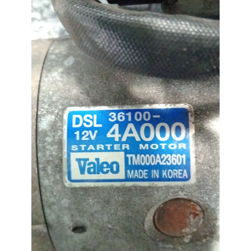 Recambio de motor arranque para hyundai h-1 furgoneta (a1) 2.5 crdi referencia OEM IAM 361004A000 TM000A23601 