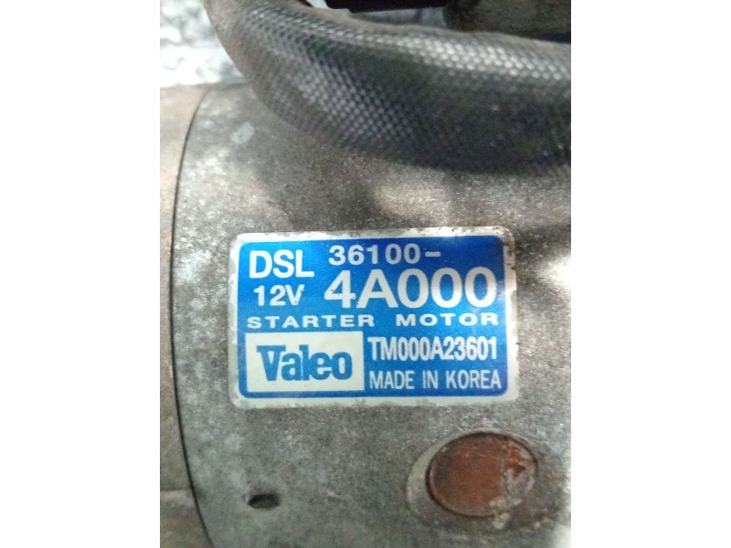 Recambio de motor arranque para hyundai h-1 furgoneta (a1) 2.5 crdi referencia OEM IAM 361004A000 TM000A23601 