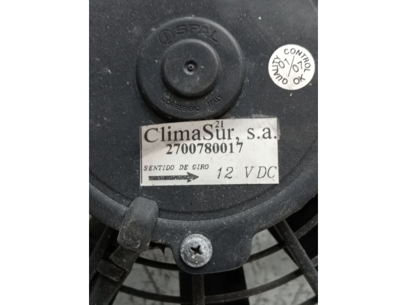 Recambio de electroventilador para iveco massif single cab 3.0 hpi referencia OEM IAM 2700780017  