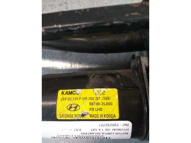 Recambio de motor limpia delantero para hyundai i30 1.4 cat referencia OEM IAM F002S2727 981002L000 