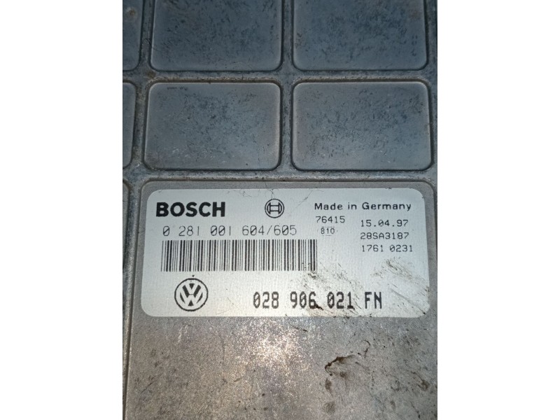 Recambio de centralita motor uce para seat toledo i (1l2) 1.9 tdi referencia OEM IAM 0281001604 028906021FN 