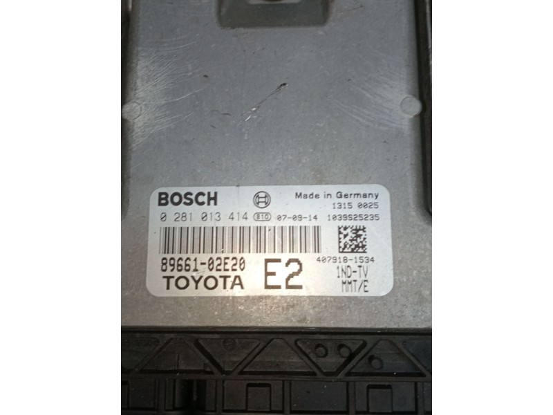 Recambio de centralita motor uce para toyota auris (_e15_) 1.4 d-4d (nde150_) referencia OEM IAM 0281013414 8966102E20 1039S2523